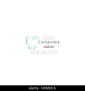 Dental clinic logo tooth icon. Stock Vector