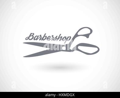 Vintage Barber Shop logo Stock Vector