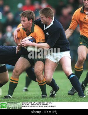 PAT HOWARD & CARL HOGG SCOTLAND A V AUSTRALIA RU 31 October 1996 Stock Photo