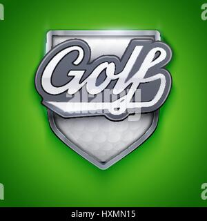 Premium symbols of Golf Emblem Stock Vector