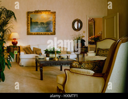 Country style living room. Stock Photo