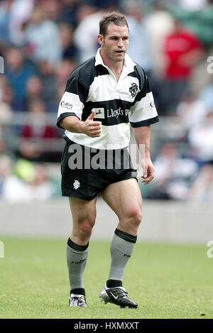 RUGBYRalphLaurenベスト　へリンボーンクリーム Mark robinson rugby new zealand hi-res stock photography and
