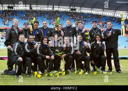 NEW ZEALAND RUGBY 7'S TEAM NEW ZEALAND RU MANCHESTER ENGLAND 04 August 2002 Stock Photo