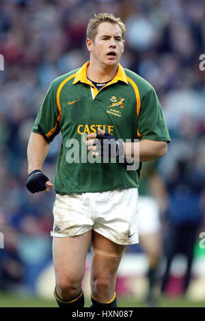 BUTCH JAMES SOUTH AFRICA RU TWICKENHAM LONDON ENGLAND 23 November 2002 Stock Photo