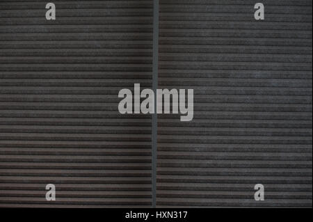 Texture of brown shutters on window in office Stock Photo