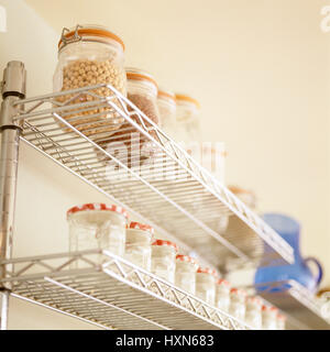 Metal spice rack. Stock Photo