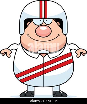 A cartoon illustration of a stuntman smiling. Stock Vector