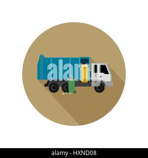 Garbage truck Stock Vector
