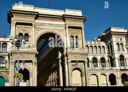 Galleria Vittorio Emanuele II. Piazza del Duomo. Milan, Lombardy, Italy, Europe Stock Photo