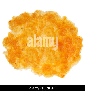 A stain of apple jam which is isolated on a white background. Stock Photo