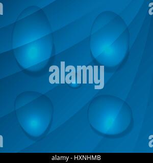 Realistic water drops Stock Vector