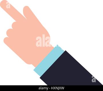 Hand touching something Stock Vector
