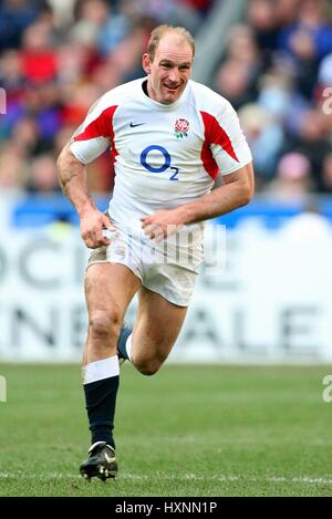 LAWRENCE DALLAGLIO ENGLAND & WASPS RU STADE FRANCE PARIS 12 March 2006 Stock Photo