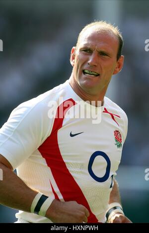 LAWRENCE DALLAGLIO ENGLAND & WASPS RU TWICKENHAM LONDON ENGLAND 11 August 2007 Stock Photo