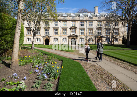 Christs College Cambridge University college in the spring, Cambridge UK Stock Photo