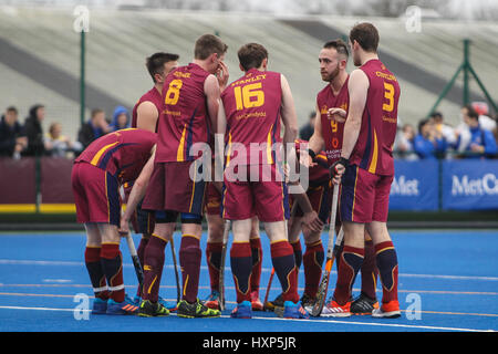 Images from the Varsity 2017 Mens match between Cardiff Met University v Bath University, at Cyncoed Campus, Cardiff, 29th March 2017 Stock Photo