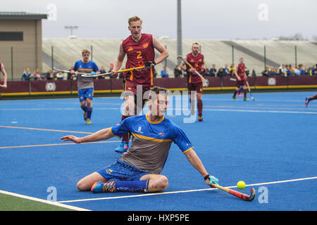 Images from the Varsity 2017 Mens match between Cardiff Met University v Bath University, at Cyncoed Campus, Cardiff, 29th March 2017 Stock Photo