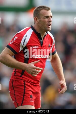 CHRIS LATHAM WORCESTER WARRIORS RU WELFORD ROAD LEICESTER ENGLAND 03 October 2009 Stock Photo