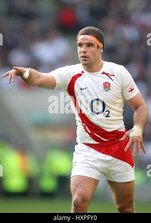 JOE WORSLEY ENGLAND & LONDON WASPS RU TWICKENHAM MIDDLESEX ENGLAND 21 March 2009 Stock Photo