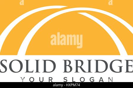 Bridge Design Vector Illustration Stock Vector