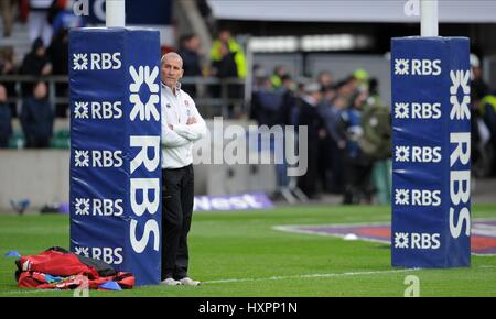 STUART LANCASTER ENGLAND RU HEAD COACH TWICKENHAM LONDON ENGLAND 21 March 2015 Stock Photo