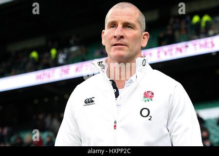 STUART LANCASTER ENGLAND RU HEAD COACH TWICKENHAM LONDON ENGLAND 21 March 2015 Stock Photo