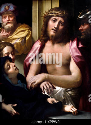 Christ presented to the People (Ecce Homo)  1525-30 Antonio Allegri, called Correggio active 1494; died 1534 16th century Italy Italian Stock Photo