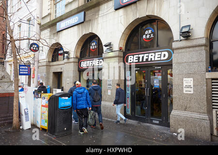 General view of Betfred in Chinatown Stock Photo