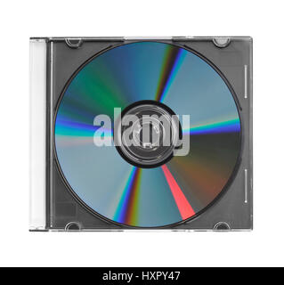 CD in clear plastic case isolated Stock Photo