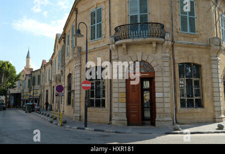 The Turkiye Bankasi in the Turkish area of Northern Nicosia Northern Cyprus. Stock Photo