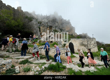 St Hilarion Castle, Kyrenia, Northern Cyprus. Stock Photo