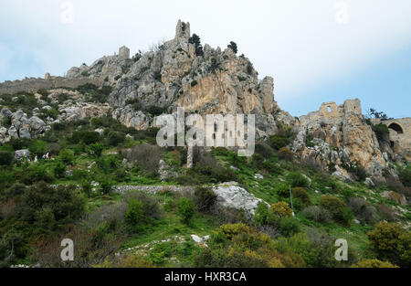 St Hilarion Castle, Kyrenia, Northern Cyprus. Stock Photo