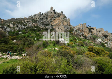 St Hilarion Castle, Kyrenia, Northern Cyprus. Stock Photo