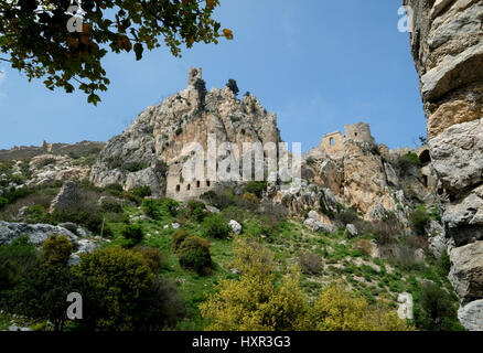 St Hilarion Castle, Kyrenia, Northern Cyprus. Stock Photo