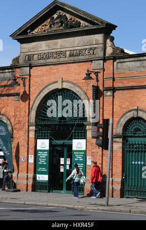 St George's Market in Belfast Northern Ireland. Stock Photo