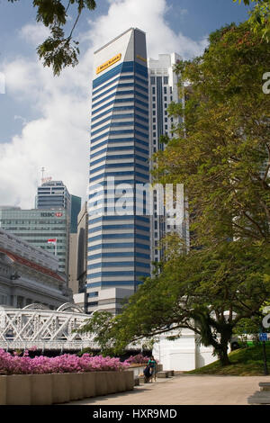 Building of the Maybank in Singapore, Asia, Gebäude der Maybank in Singapur, Asien Stock Photo