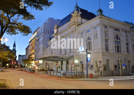 Germany, Hamburg, hamburger, Saint, Saint, Georg, evening, in the evening, Germans, German, theatre, theatres, illuminated, lights up, lighting, churc Stock Photo