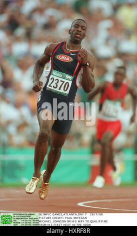 MICHAEL JOHNSON 200 METRES ATLANTA 1996. 01 August 1996 Stock Photo - Alamy