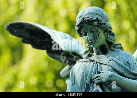 Germany, Hamburg, village Ohls, Ohlsdorfer, cemetery, cemeteries, grave, graves, gravestone, gravestones, historically, historical, death, transitorin Stock Photo