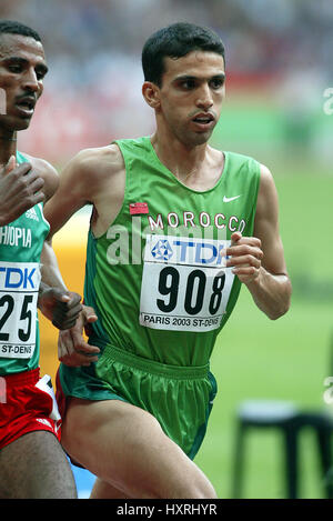 HICHAM EL GUERROUJI 5000 METRES STADE DE FRANCE ST DENIS PARIS FRANCE 28 August 2003 Stock Photo