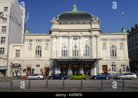 Germany, Hamburg, hamburger, town, Gro? town, day, during the day, building, historical, historical, German, theatre, theatre, church avenue, Saint, G Stock Photo