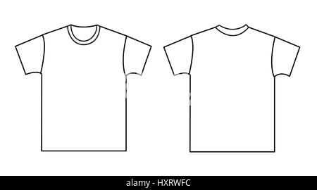 t-shirt template blank Stock Vector Image & Art - Alamy