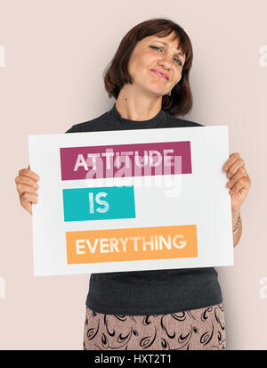 Attitude is Everything Be Your Own Stock Photo