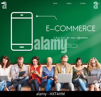 Technology App Development Wireless E-commerce Stock Photo