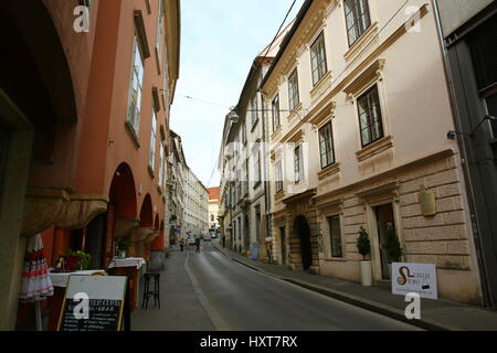 Graz. 23rd Mar, 2017. Photo taken on March 23, 2017 shows the ancient city of Graz in Austria. Graz is the second largest city in Austria with a population of over 270,000 after Vienna. In 1999, Graz was added to the UNESCO list of World Cultural Heritage Sites. The city is famous for its renaissance and baroque architecture, as well as excellent urban roofscaping. Credit: Gong Bing/Xinhua/Alamy Live News Stock Photo