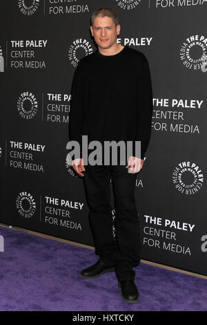 Beverly Hills, California, USA. 29th Mar, 2017. Wentworth Miller at 2017 PaleyLive LA Spring Season presents Prison Break at The Paley Center For Media in Beverly Hills, California on March 29, 2017. Credit: David Edwards/Media Punch/Alamy Live News Stock Photo