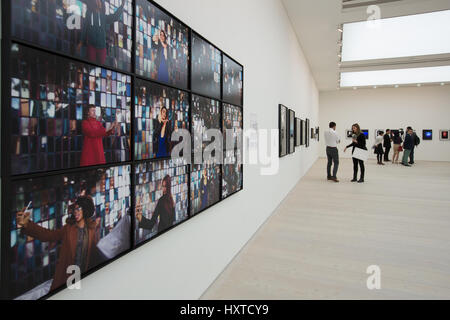 London, UK. 30th Mar, 2017. Views inside the Selfie Exhibition at The Saatchi Gallery in London. Photo date: Thursday, March 30, 2017. Credit: Roger Garfield/Alamy Live News Stock Photo