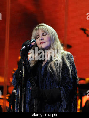 Charlottesville, Va, USA. 25th Mar, 2017. STEVIE NICKS performing at the John Paul Jones Arena as part of her 24 Karat Gold Tour Credit: Tina Fultz/ZUMA Wire/Alamy Live News Stock Photo