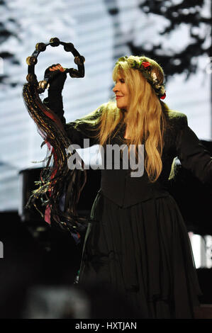 Charlottesville, Va, USA. 25th Mar, 2017. STEVIE NICKS performing at the John Paul Jones Arena as part of her 24 Karat Gold Tour Credit: Tina Fultz/ZUMA Wire/Alamy Live News Stock Photo