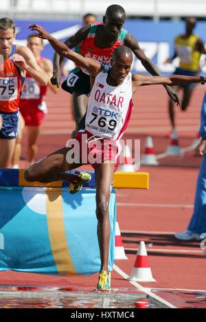 SAIF SAAEED SHAHEEN 3000 METRES STEEPLECHASE OLYMPIC STADIUM HELSINKI FINLAND 07 August 2005 Stock Photo